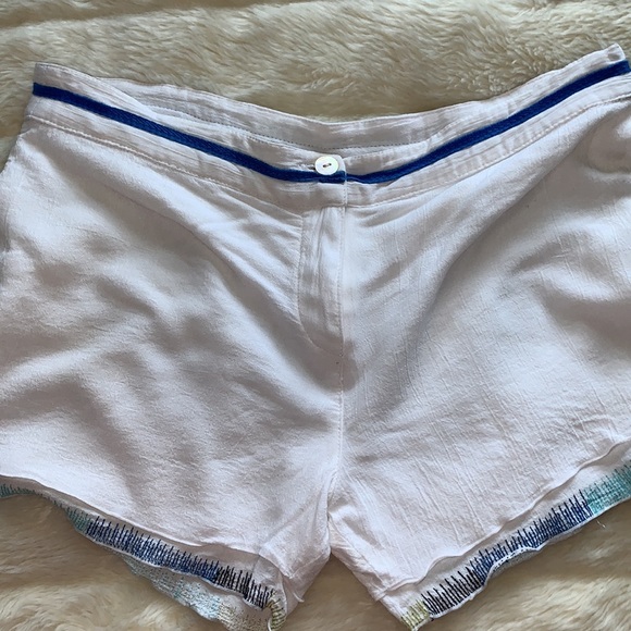Tamara Catz embroidered gauze Shorts size 10 - Picture 10 of 13